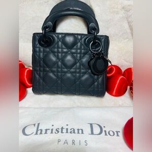 Dior Black Quilted Mini Bag